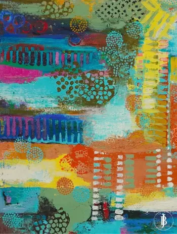 Explosion of Colors: Abstraction by Bozena Jastrzebska