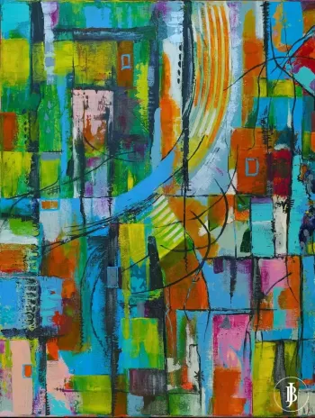 Explosion of Colors: Abstraction by Bozena Jastrzebska
