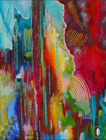 Explosion of Colors: Abstraction by Bozena Jastrzebska