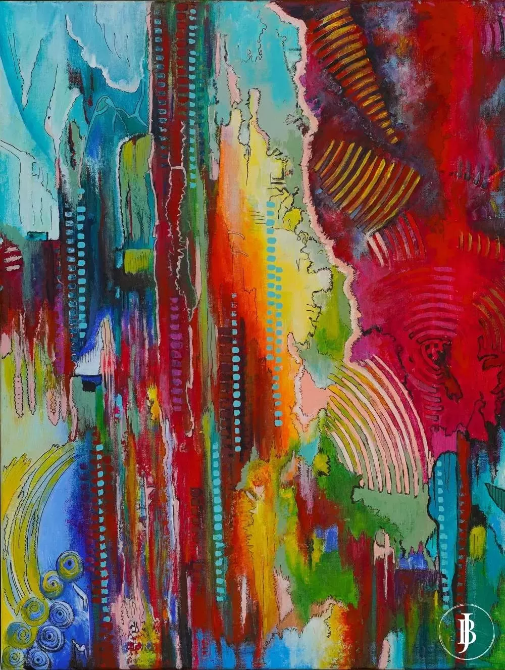Explosion of Colors: Abstraction by Bozena Jastrzebska