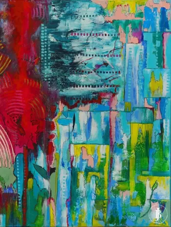 Explosion of Colors: Abstraction by Bozena Jastrzebska