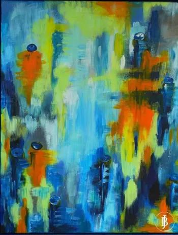 Explosion of Colors: Abstraction by Bozena Jastrzebska