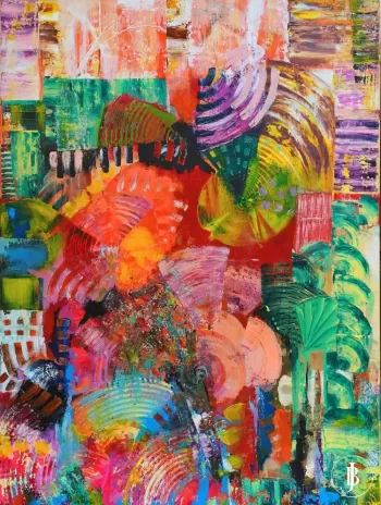 "Letnia Euforia" Abstrakcja Bożeny Jastrzębskiej
